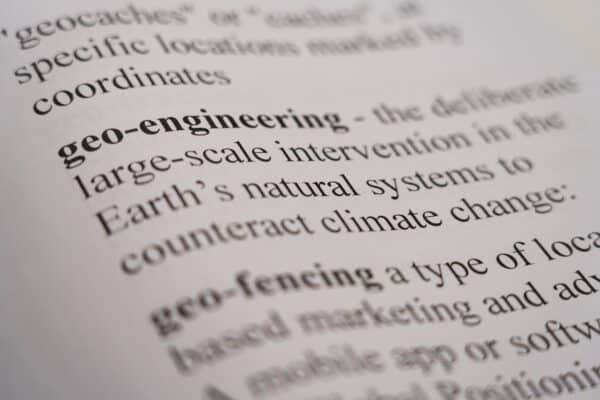 Geoengineering in dictionary