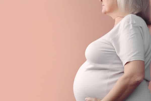 Older pregnant woman