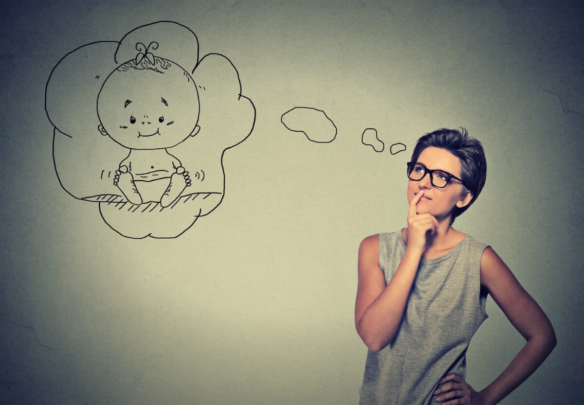 A women uncertain about having kids