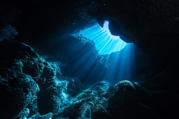 Sunlight underwater