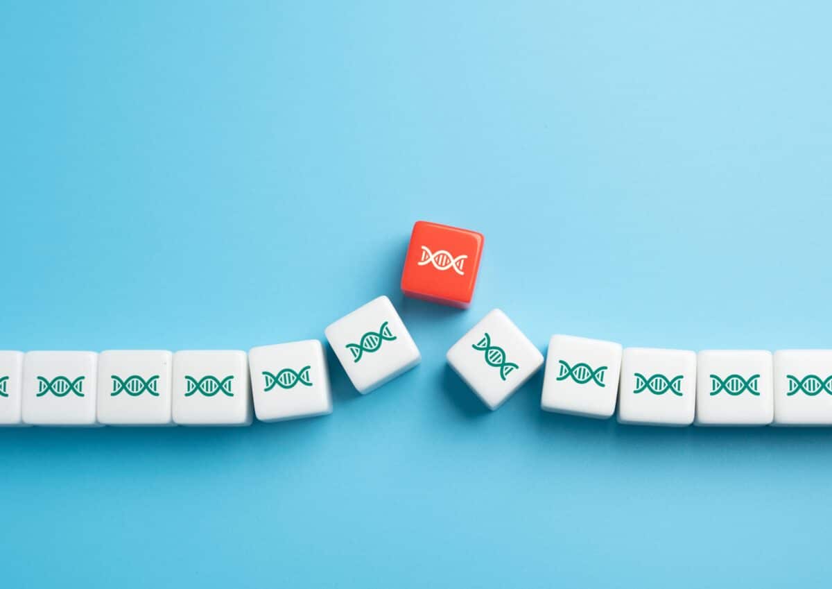 Gene mutation or damaged DNA strand