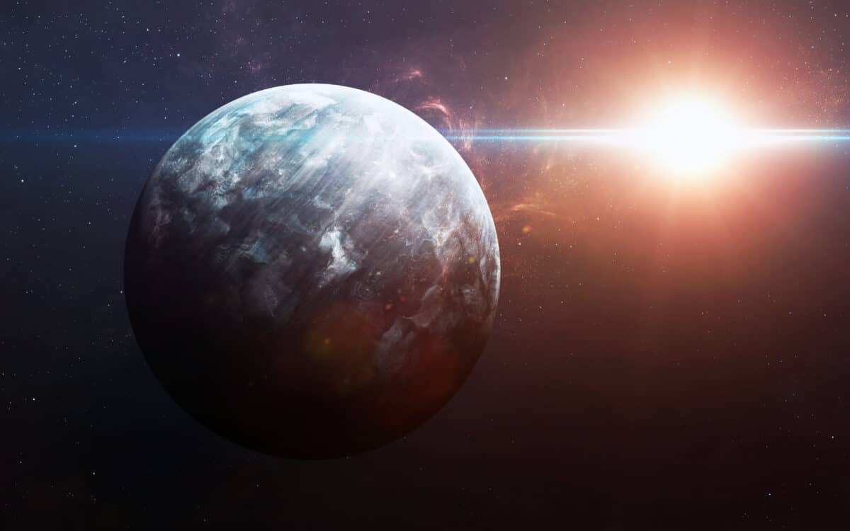 Ninth planet of the solar system concept