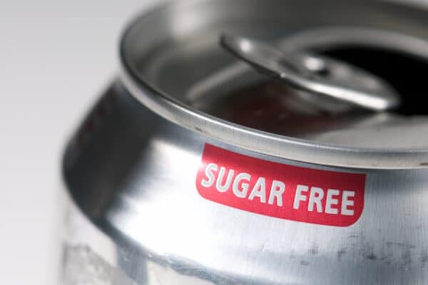 Sugar free diet soda can