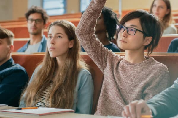 College students in classroom