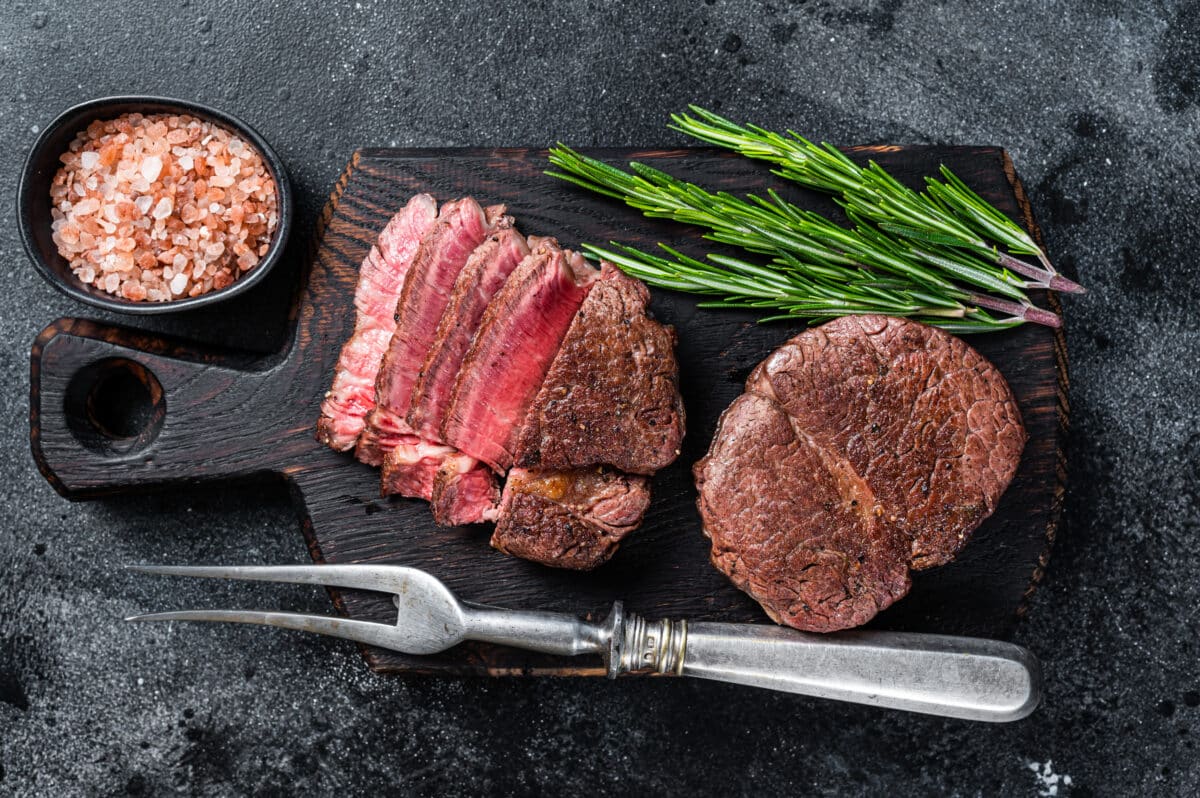 Filet mignon steak tenderloins