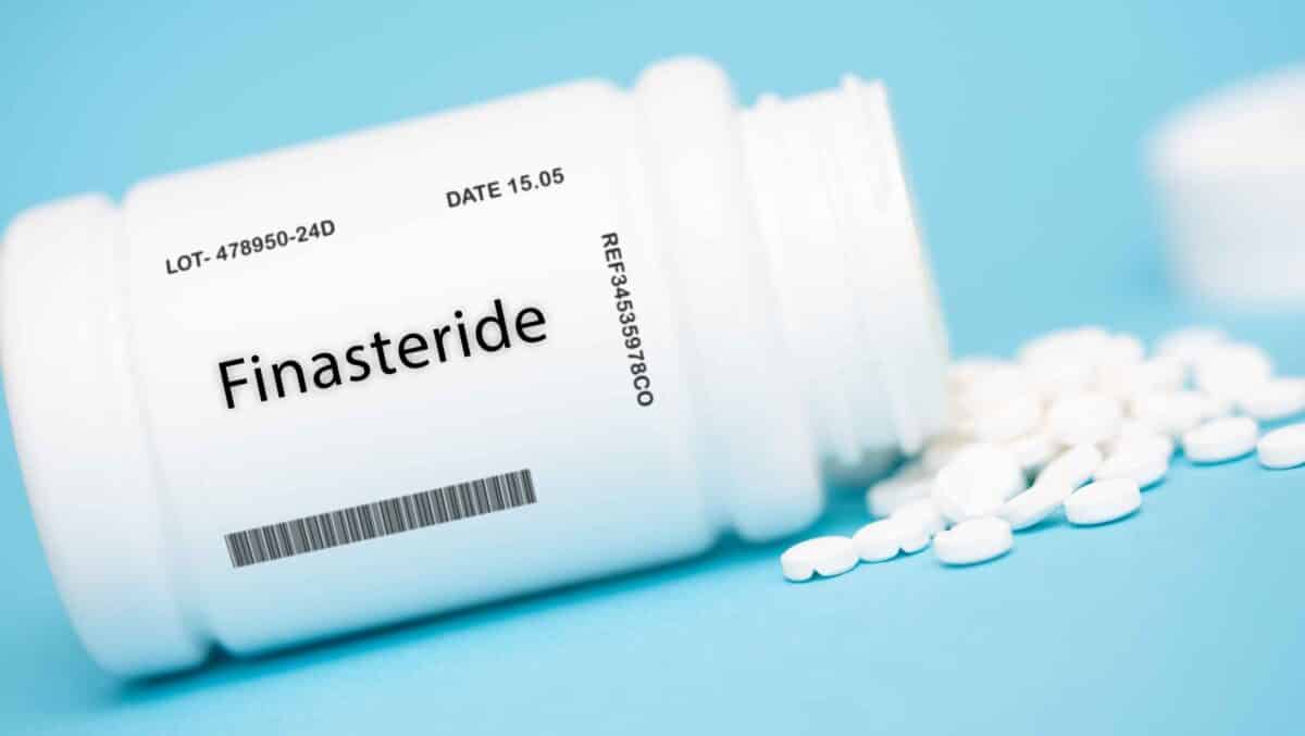 Finasteride pill bottle