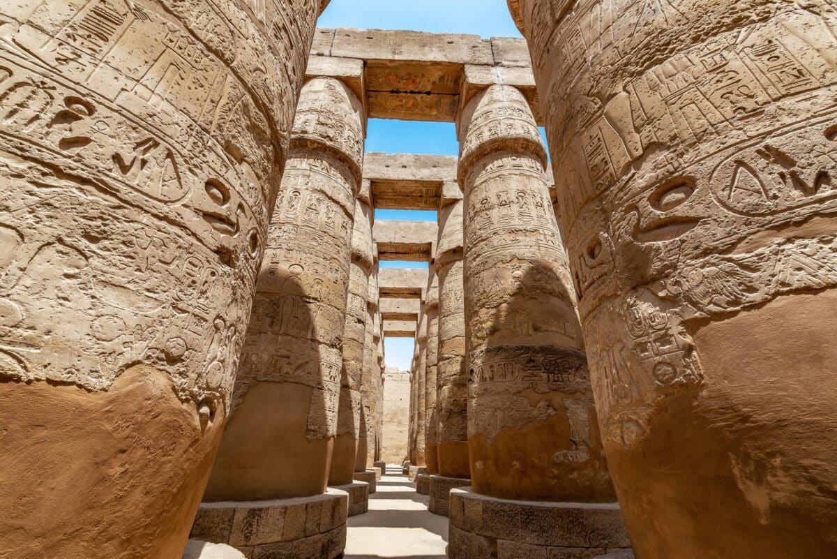 Karnak Temple columns