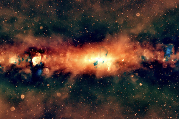The GLEAM-X view of the Milky Way, as seen from the southern hemisphere, in radio color.