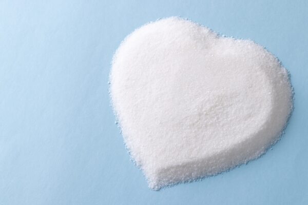 Sugar in shape of a heart