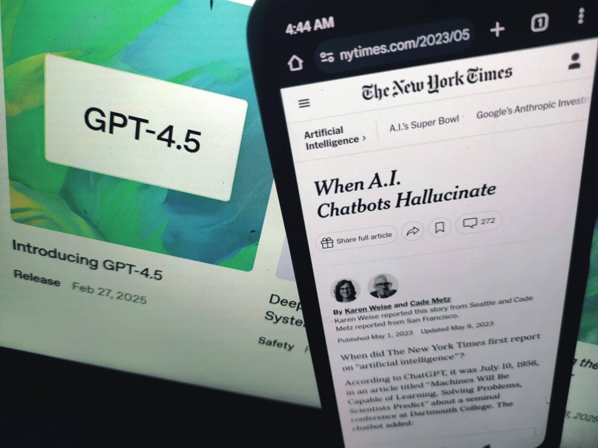 LLMs like ChatGPT still can't help but fabricate false information and citations.