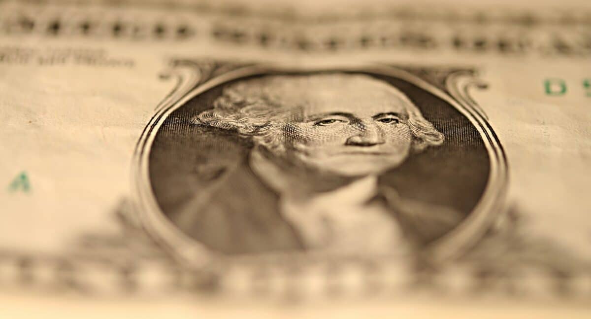 George Washington on dollar bill