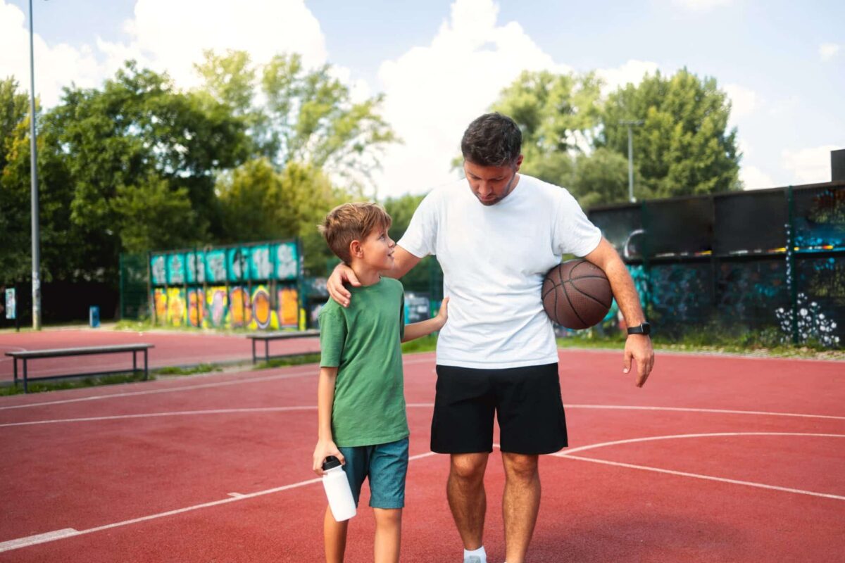 Father son basketball