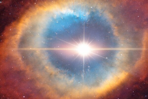 Supernova explosion in the center of the galaxy "Elements of this image furnished by NASA"