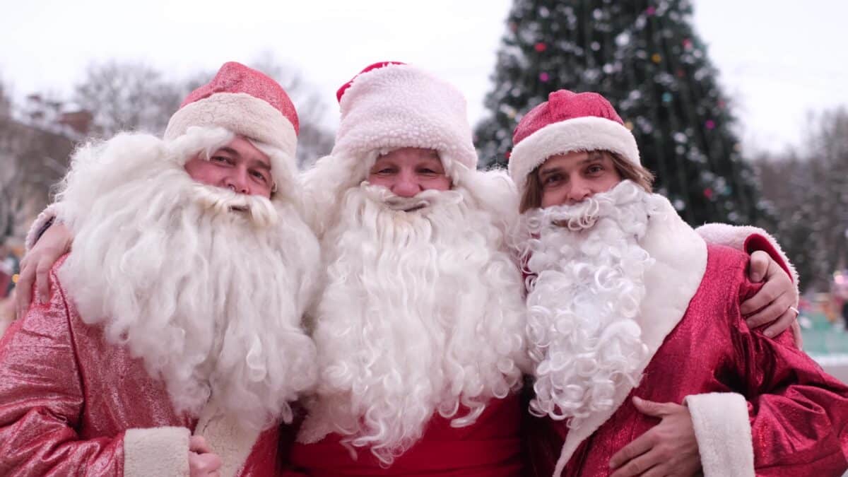 Three santas