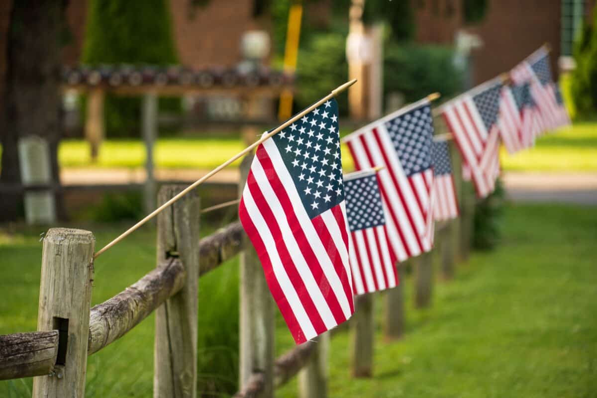 US flags