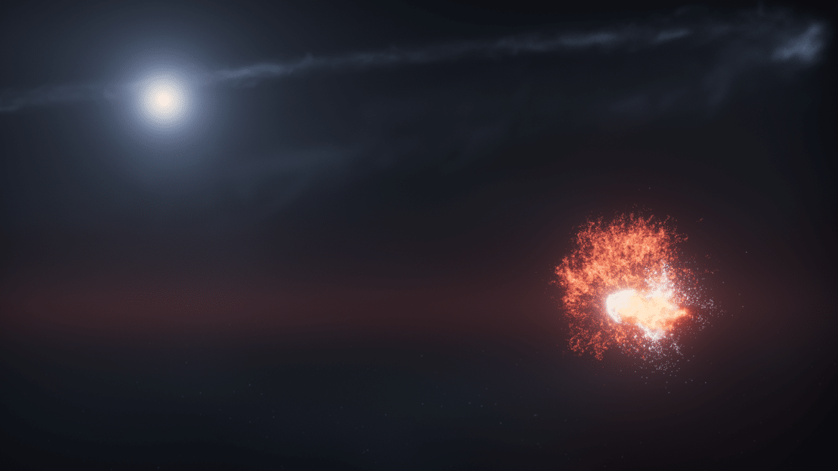 Cosmic collision