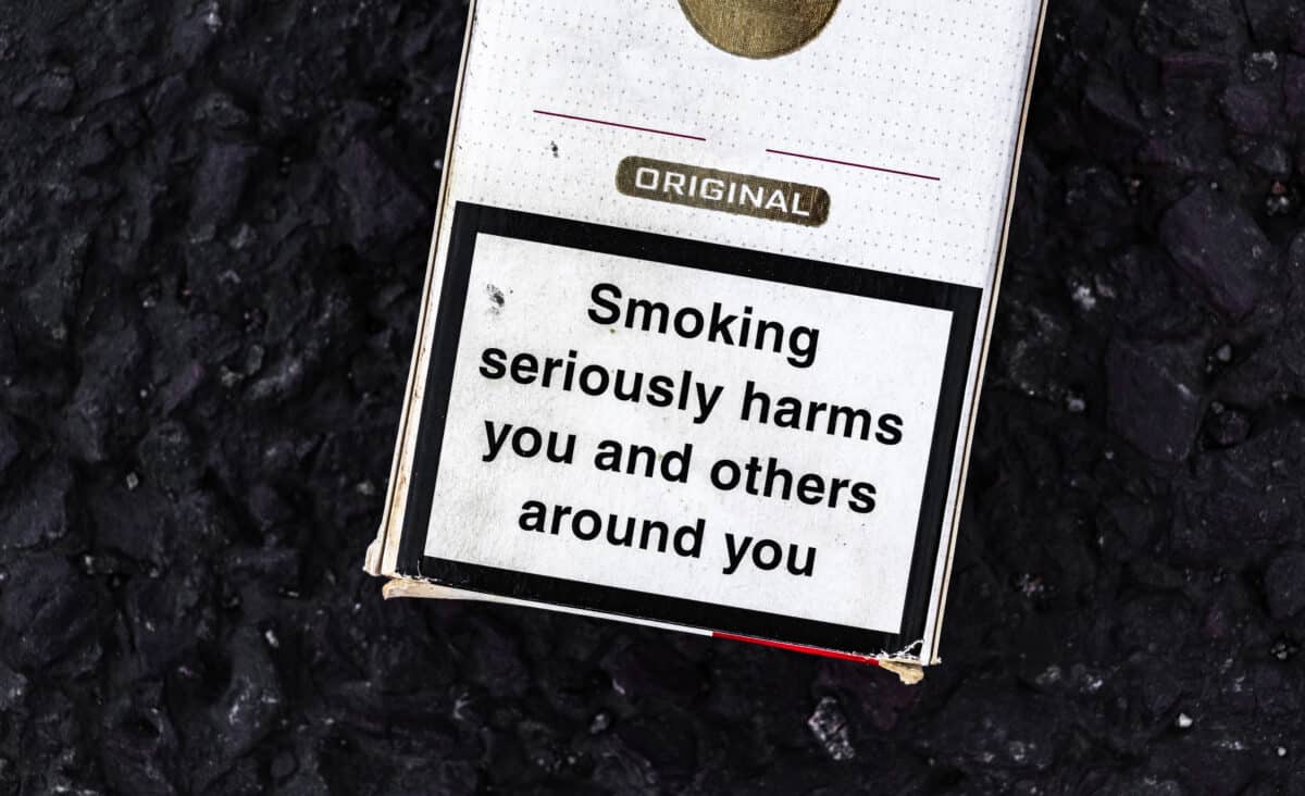Warning labels on cigarettes have been required in the U.S. since 1965