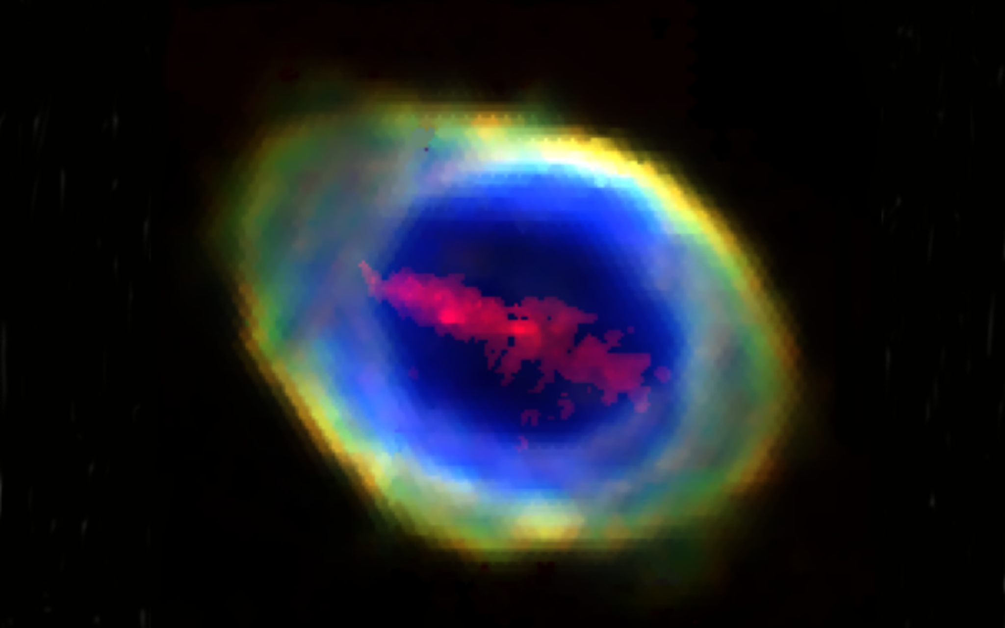 Scientists discovered a strange iron bar inside the Ring Nebula