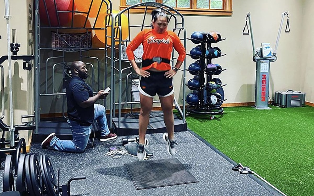 golf swing jump test