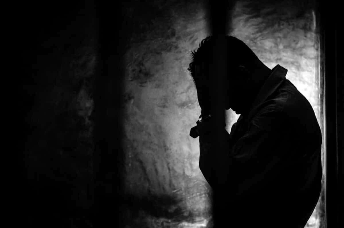 man in prison