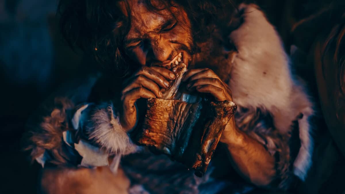 neanderthal eating