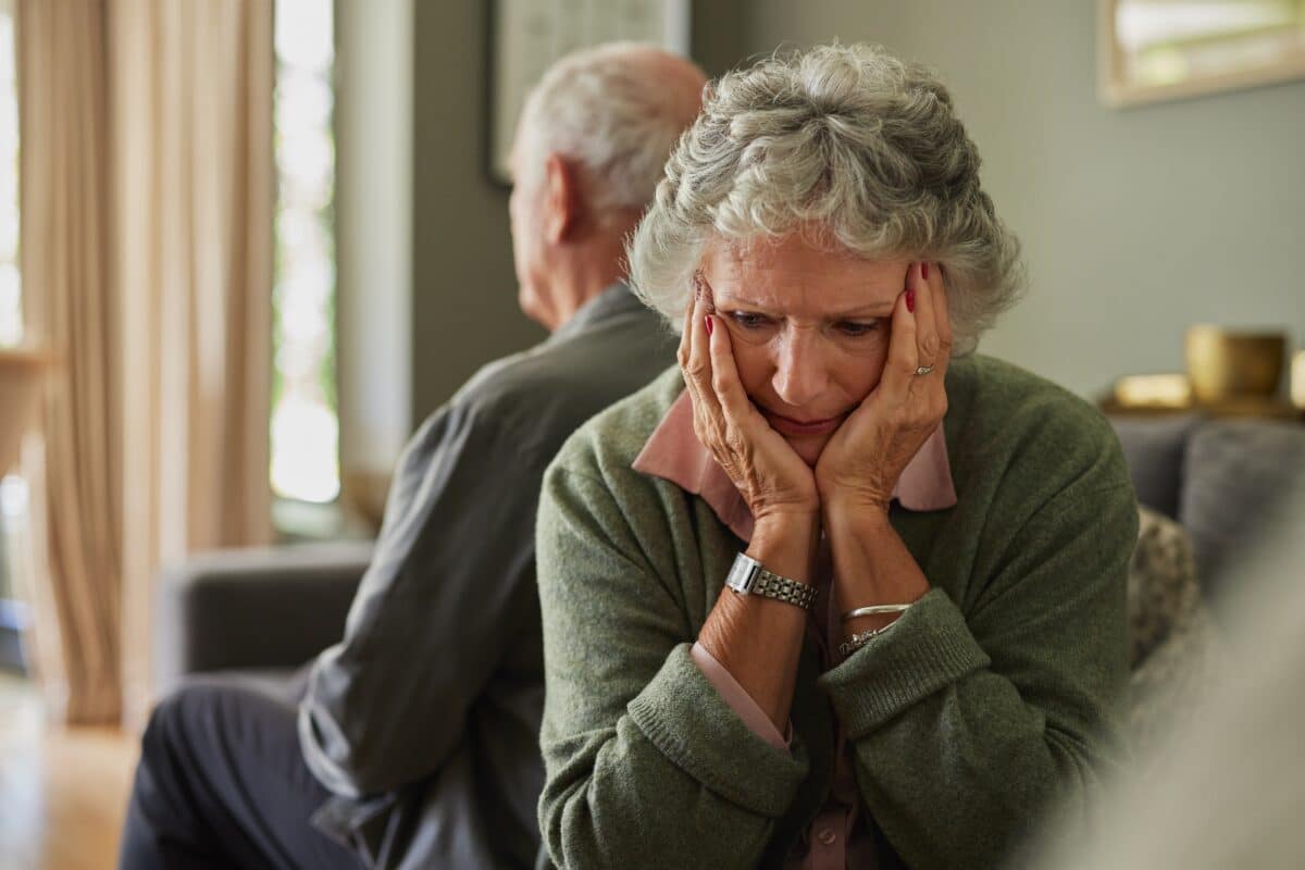 upset wife dementia