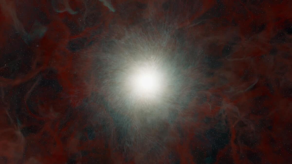 Close-Up Illustration of Black Hole