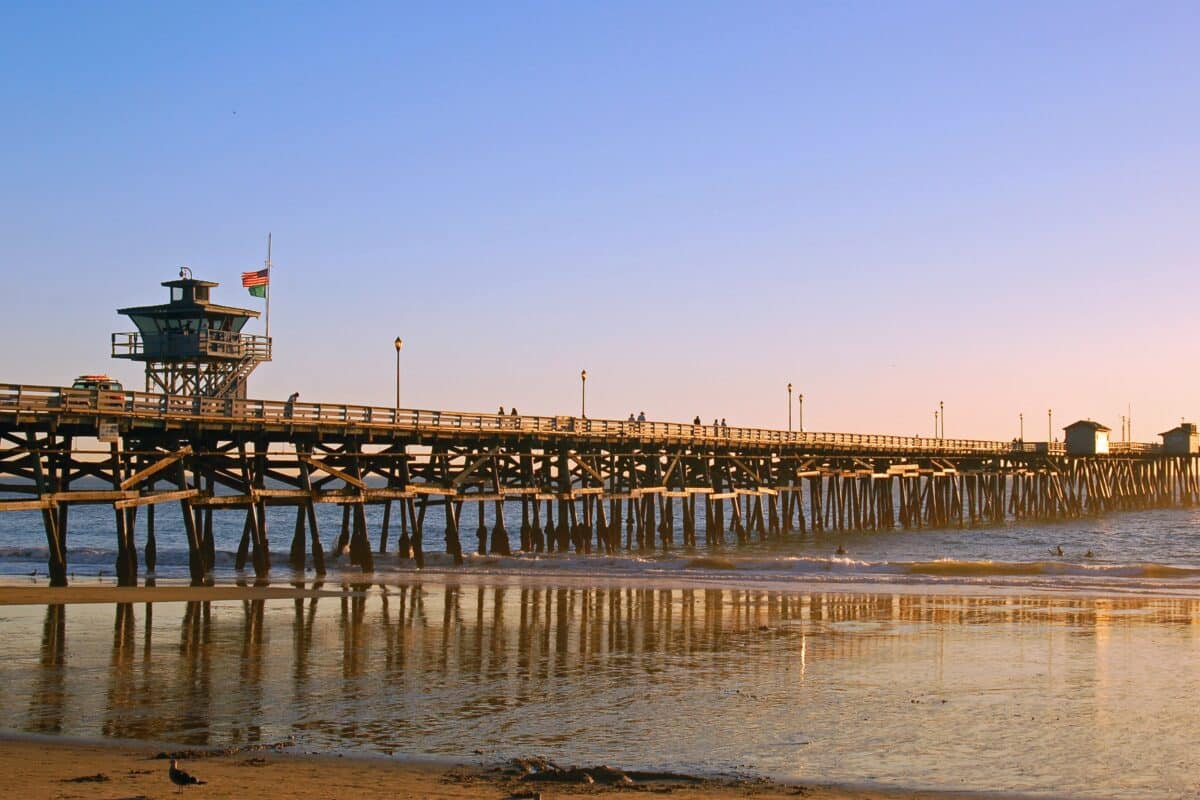 The,Pier,In,San,Clemente,,On,The,California,Coast,,Extends