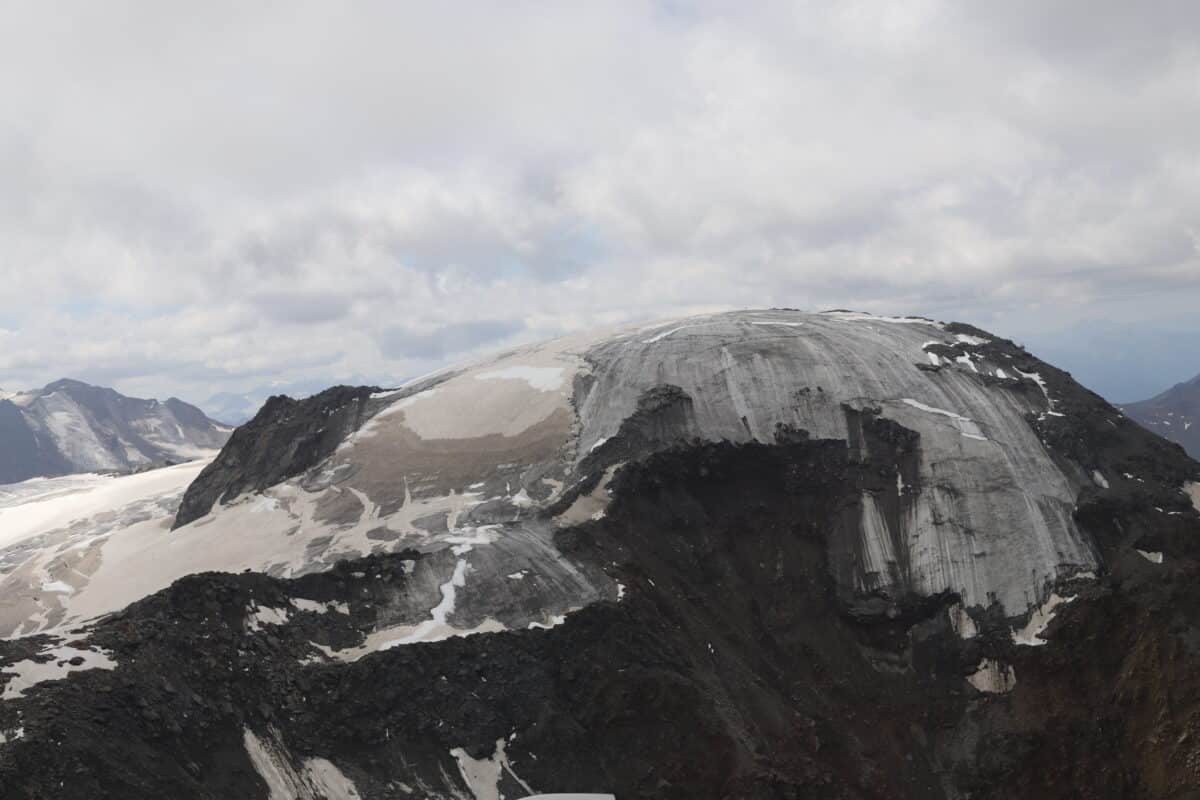 The summit of Weißseespitze in 2023