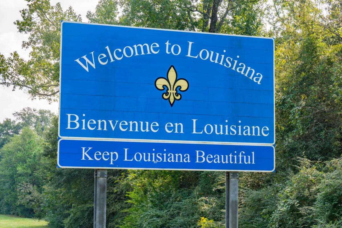 Louisiana,,Usa,-,October,6,,2019:,Welcome,To,Louisiana,Along