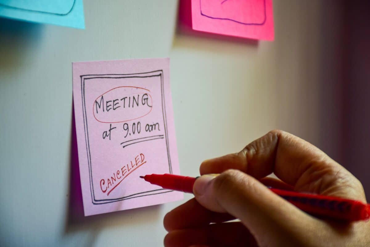 meeting cancelled