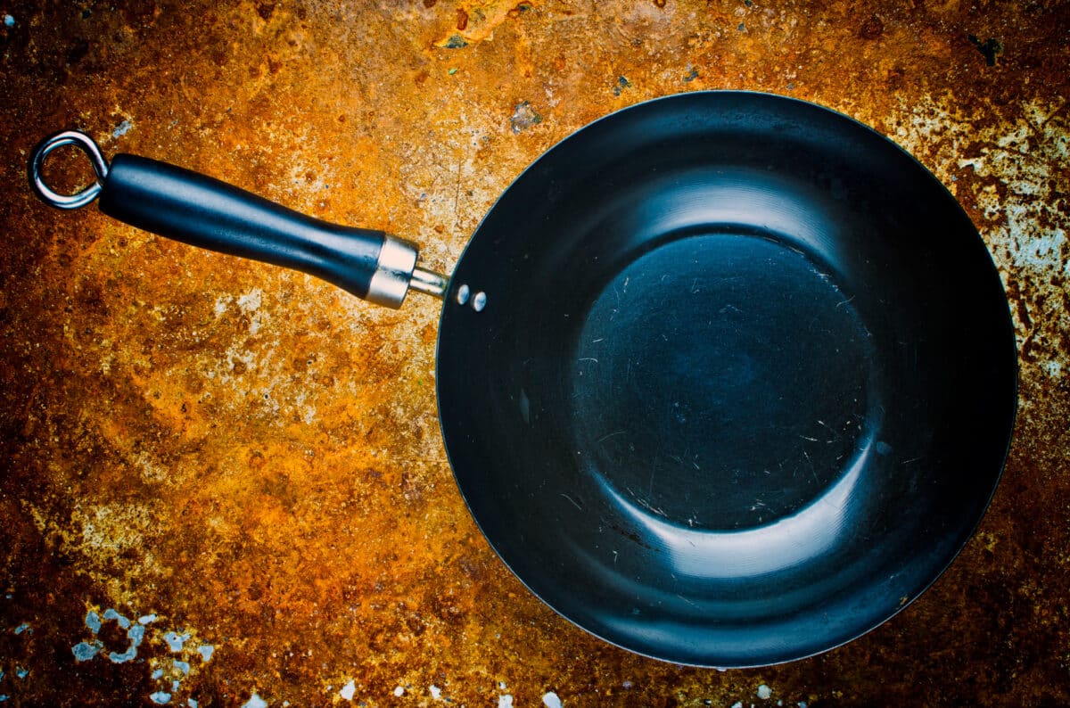 Vintage,Empty,Wok,Pan