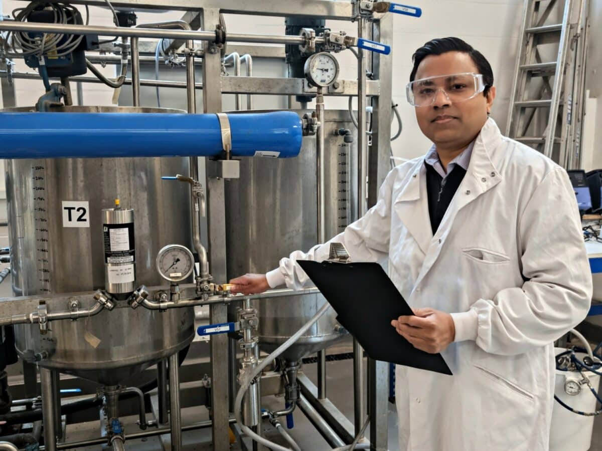 Siddharth Gadkari in the lab