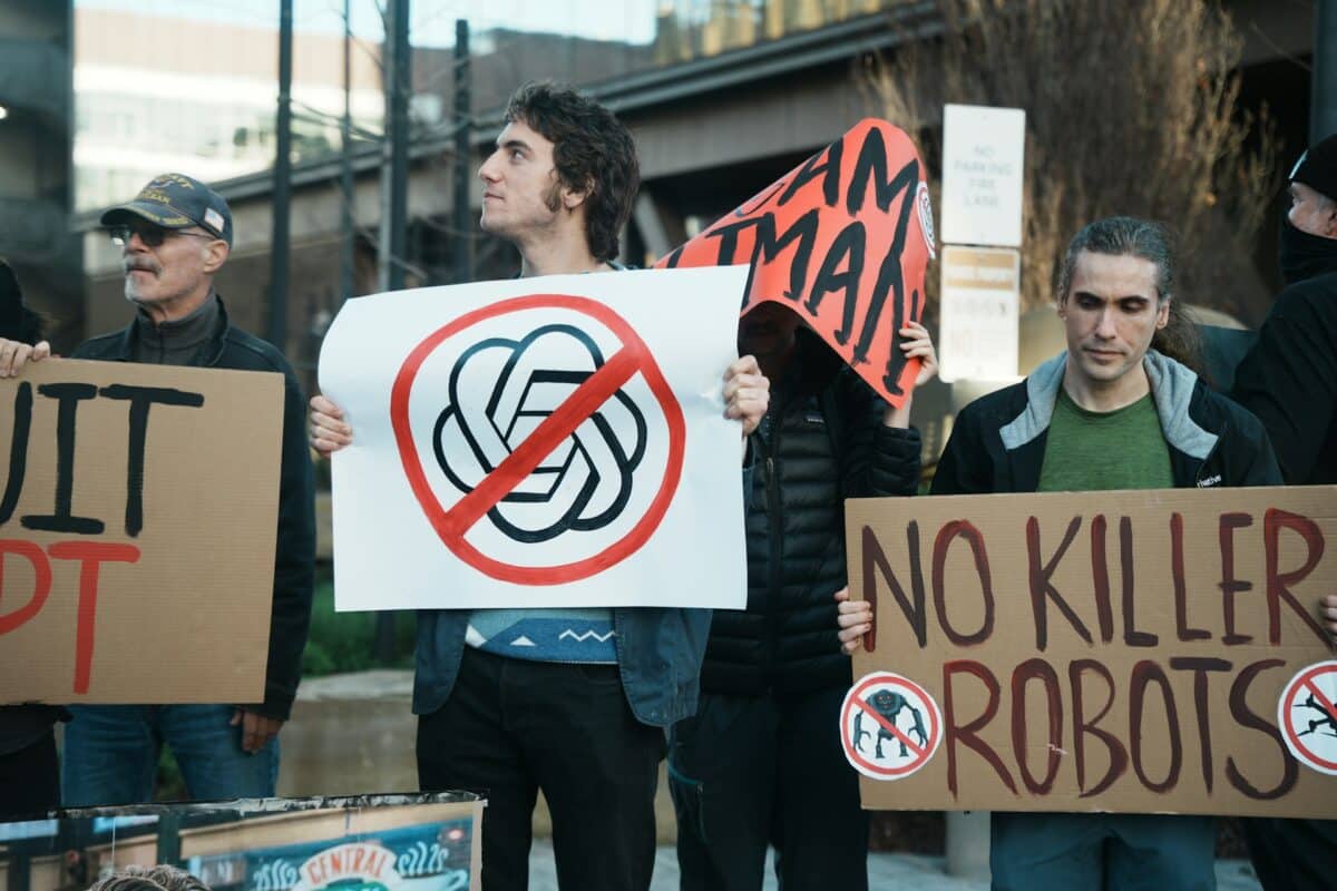 AI protestors