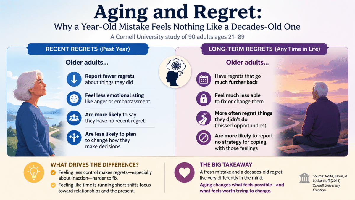 Aging and Regret inforgraphic