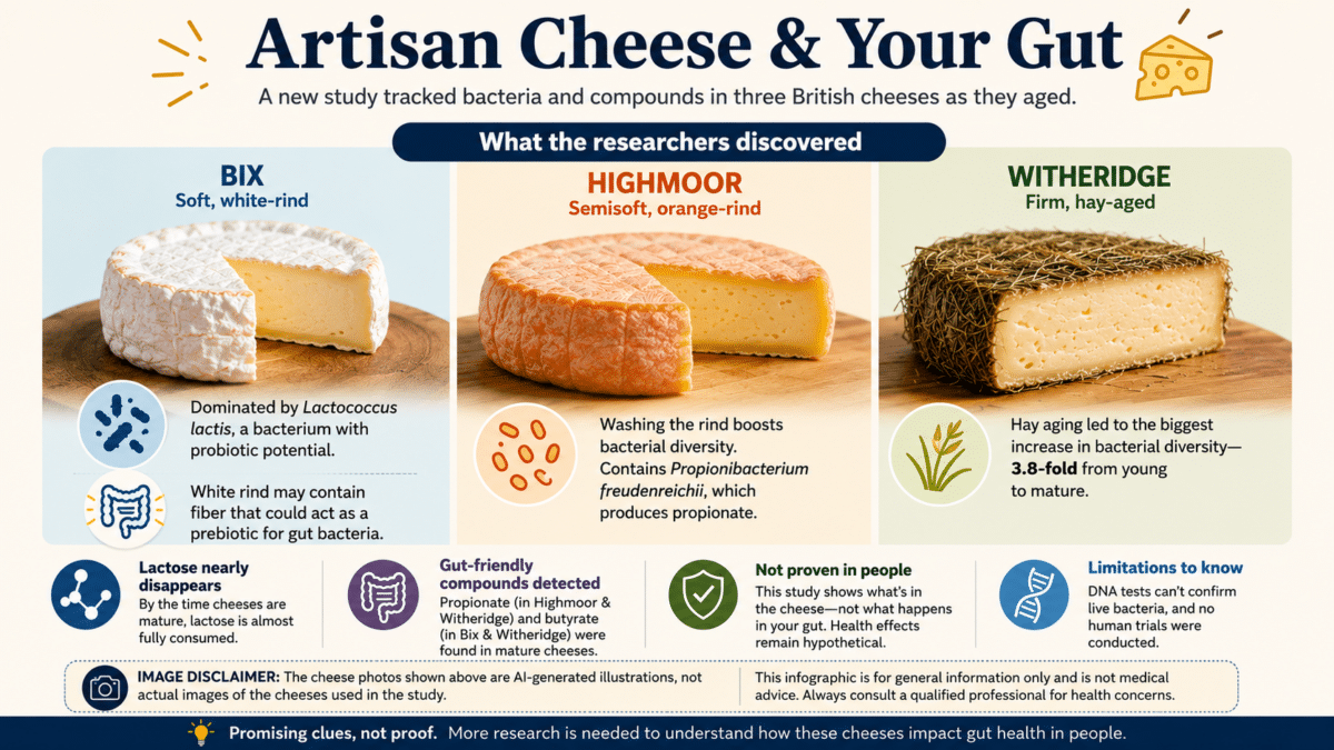 Artisan cheese study infographic