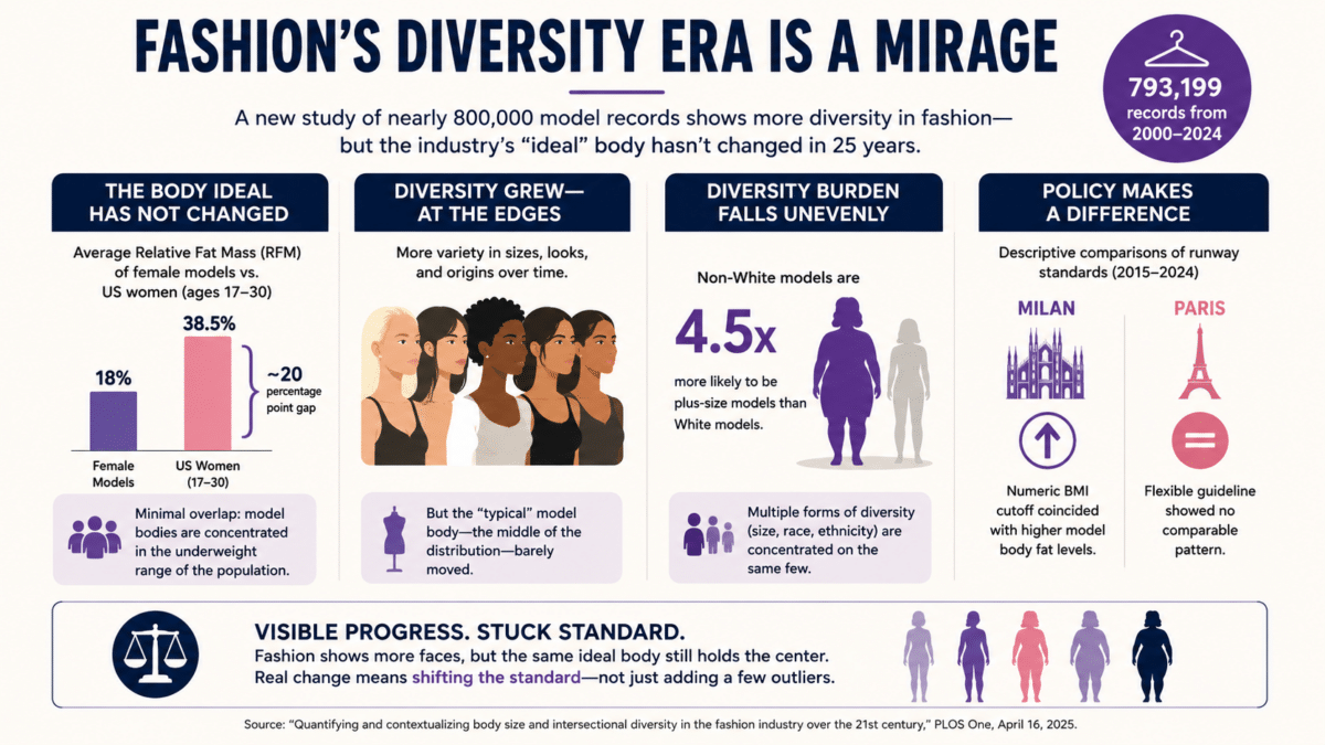 Fashion's diversity: progress or illusion? (Infographic)
