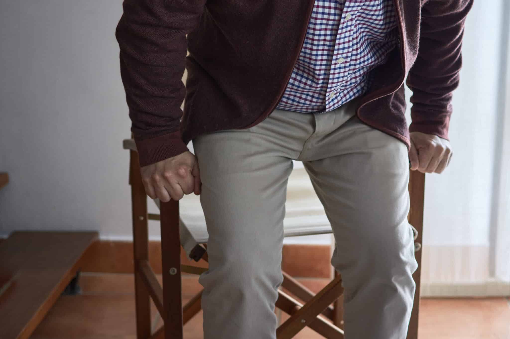 Person Rising From Chair This 30-Second Chair Test Can Flag Older Adults At Higher Risk Of An ...