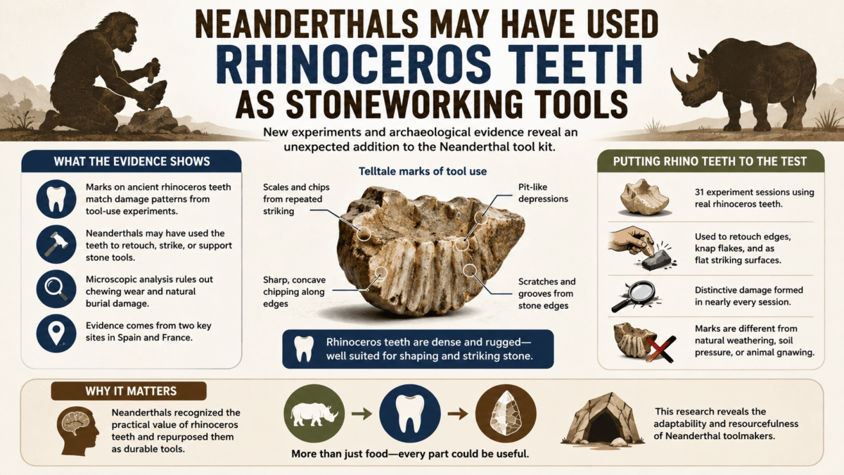 Rhino teeth infographic