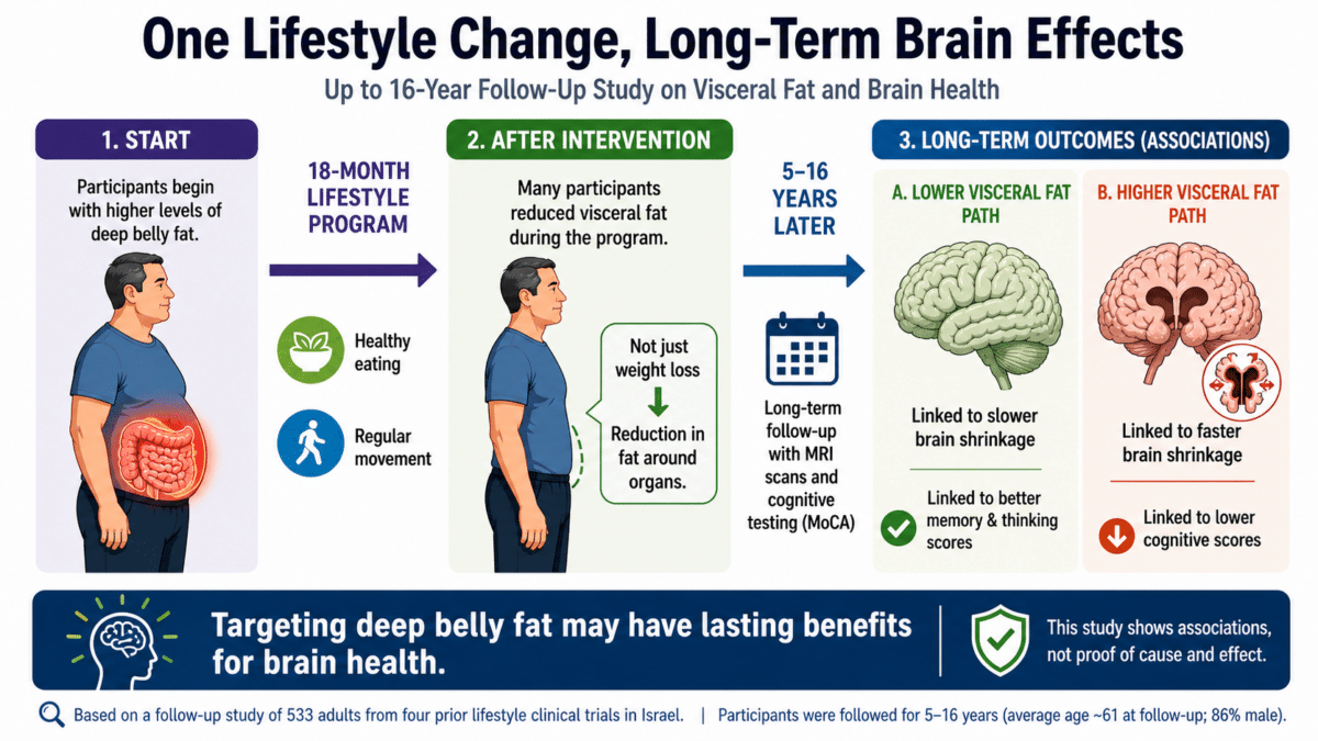 Visceral fat infographic