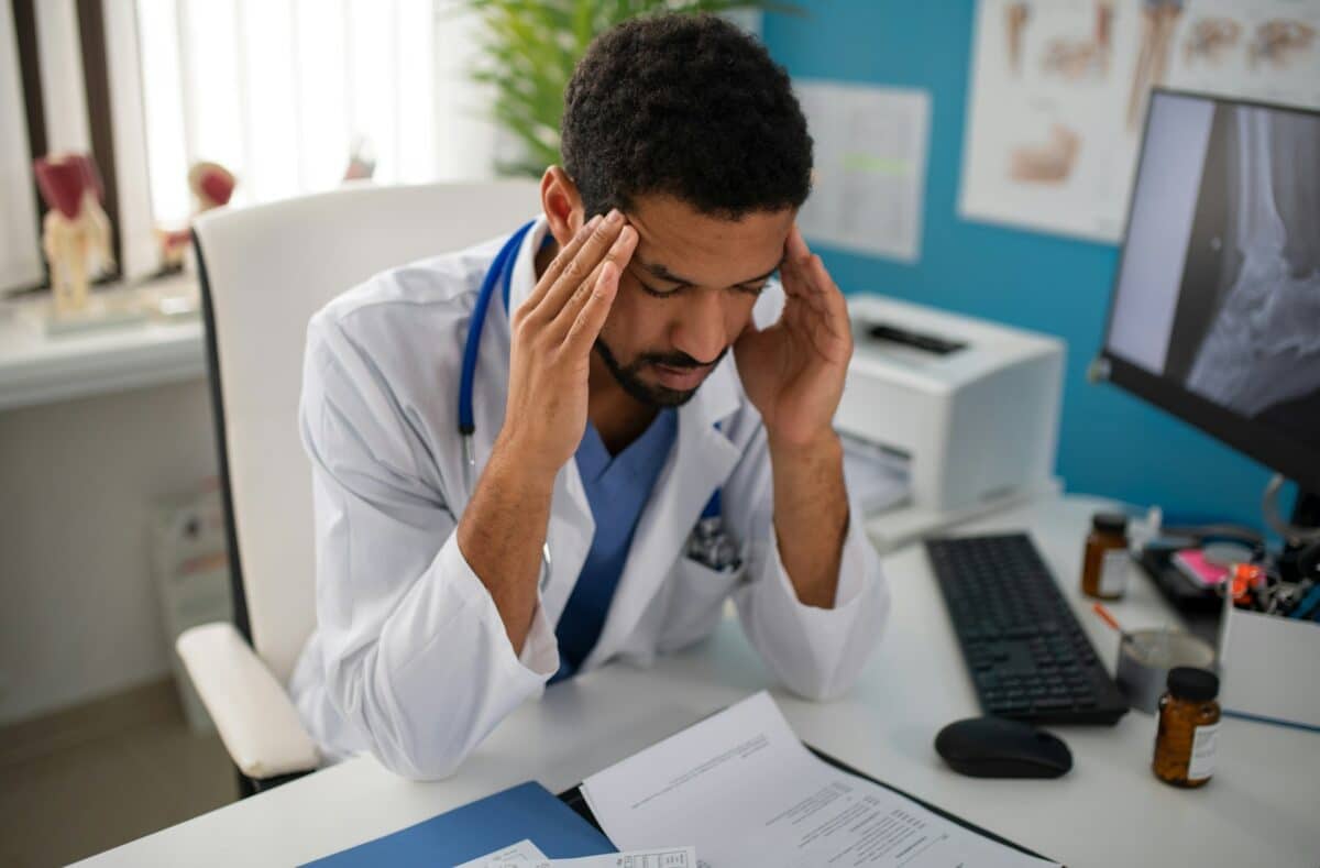 doctor tired