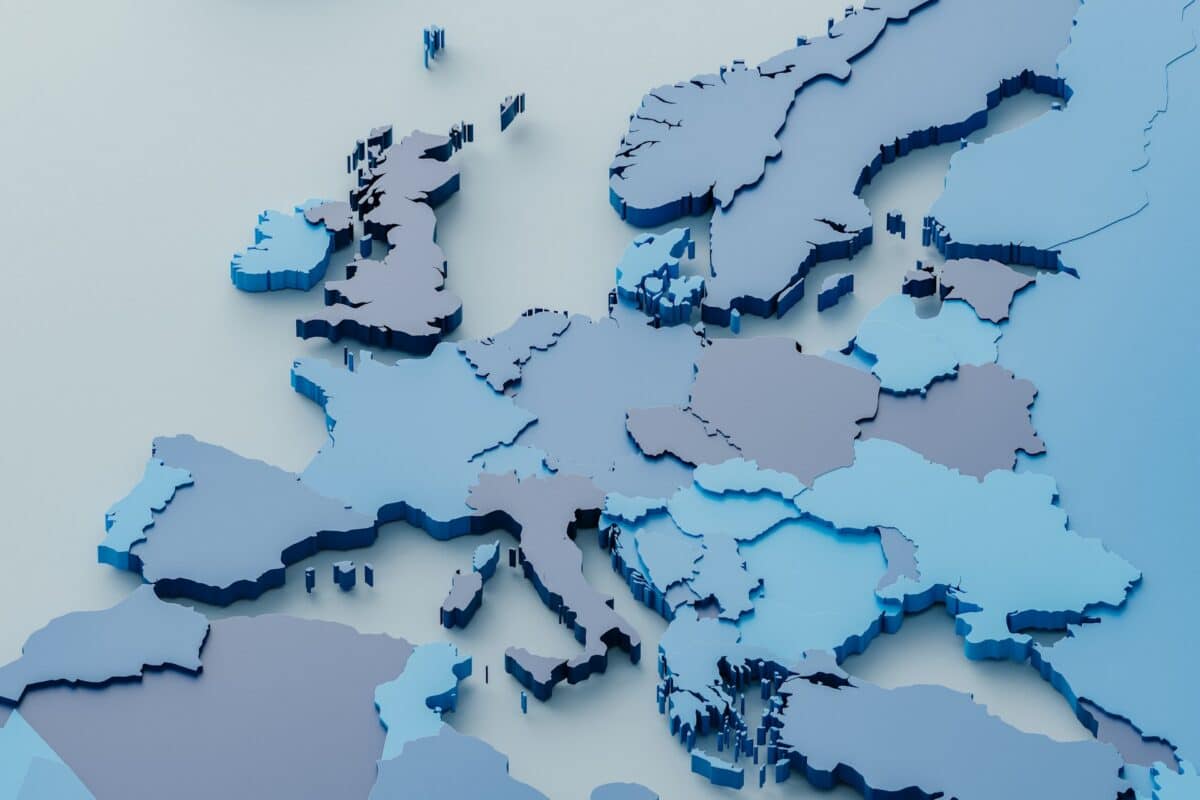 europe 3d map