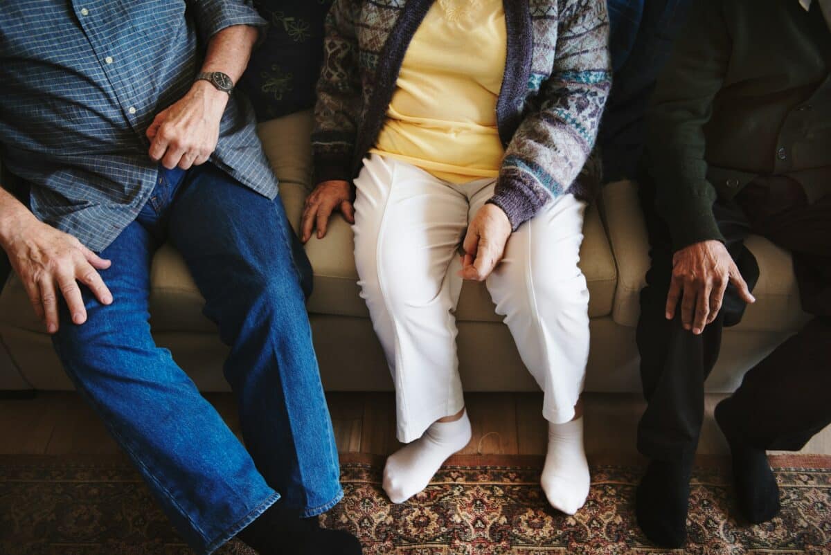 old people sitting