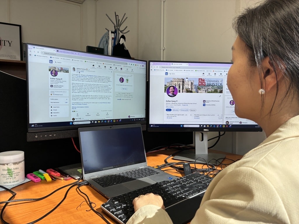using social media