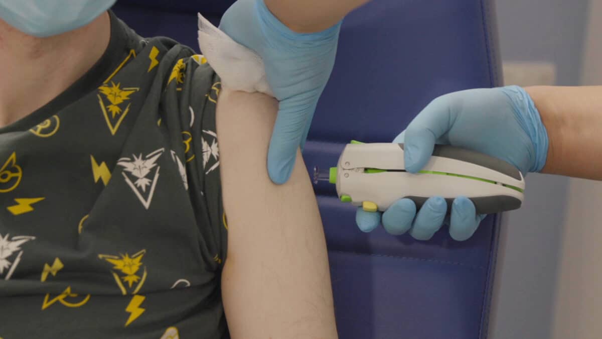 Human Trial with needle-free vaccine