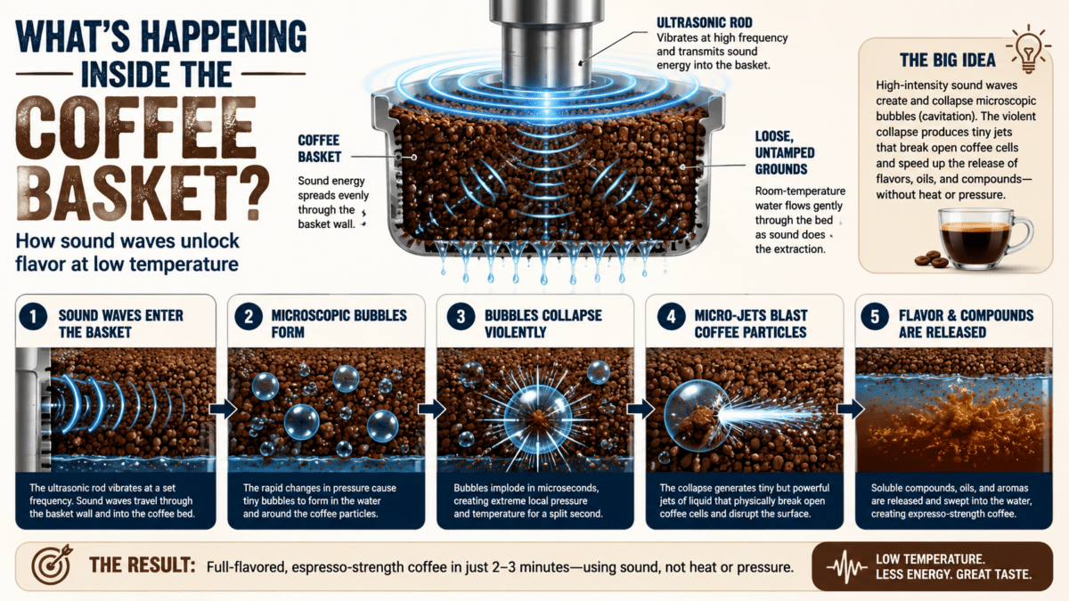 Sound Waves for Espresso Infographic