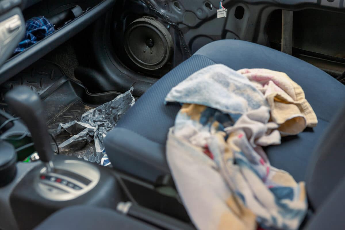 messy car