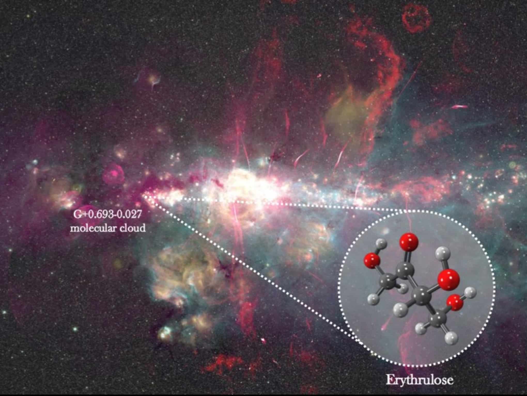 Erythrulose in space