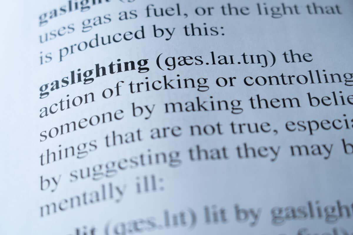 Gaslighting in the dictionary
