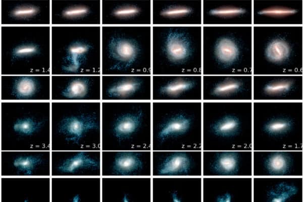 Halo 18 is an example of a galaxy that had a head-on collision had a disc flip.